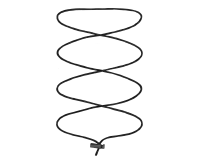 Elastic cord kit, black